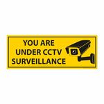 Anne Print Solutions® You are Under CCTV Surveillance Stickers Self Adhesive Vinyl Pack of 4 Pcs Size 12 Inch* X 4.5 Inch* Multicolour