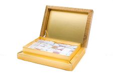 Sweetland London Turkish Delight Assortment - 500g | Handmade Traditional Mint, Orange, Rose, Strawberry, Lemon | Gift Box | Ramadan, Mother's Day, Easter, Eid & Birthday |UK Made | Gold Gift box