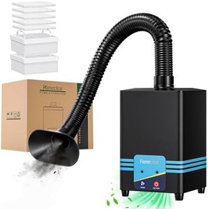 FumeClear FC-2001S Solder Fume Extractor, 128 to 168m³/h Strong Suction Soldering Fume Extractor, Low Noise High Efficiency 3-speed Smoke Extractor, Suitable for Hand Soldering