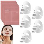 Bio Collagen Face Mask, 5PCS Bio-Collagen Real Deep Mask Pure Collagen Films Korean Deep Hydrating Firming Overnight Hydrogel Mask, Korean Face Mask for Improve Moistur, Elasticity and Wrinkle