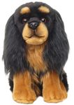 Cuddly Toys Cavalier King Charles Spaniel Dog (Black and Tan) Floppy Soft 12 Inch