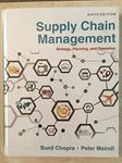 Supply Chain Management: Strategy, 