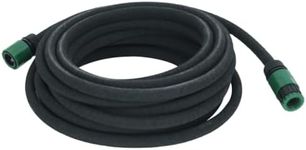 vidaXL Garden Soaker Hose 10m - Black Rubber Drip Irrigation System with Connectors for Efficient Watering and Plant Care