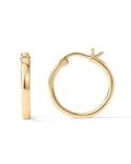 PAVOI 14K Yellow Gold Plated 925 Sterling Silver Post Lightweight Hoops | Yellow Gold Hoop Earrings for Women 20 Millimiters