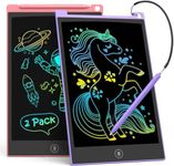 TECJOE 2 Pack LCD Writing Tablet, 8.5 Inch Colorful Doodle Board Drawing Tablet for Kids, Kids Travel Games Activity Learning Toys Birthday Gifts for 3 4 5 6 Year Old Boys and Girls Toddlers