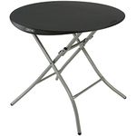 Lifetime Products 80351 Round Folding Table, 33", Black