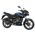 Bajaj Pulsar 125 DI Carbon UG Motorbike/Motorcycle | Ebony Black & Blue Decals booking for Ex-Showroom