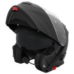 Zorax Matt Black XL (61cm) Anti-Fog Visor Motorbike Flip up fitted with Blinc Bluetooth System Motorcycle Double Visor + Pinlock Lens ECE 2206