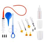 Pet Feeding Kit, Includes Original Nipple and Mini Nipple, Pet Pill Gun Dispenser, Puppy Kitten 10 FR Red Feeding Tubes kit