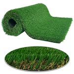 Fake Grass Pee Pad for Dogs -31.5*118inch Washable, Dog Puppy Potty Training Grass, Artificial Turf Pet Grass Mat Outside, Patio Grass Rugs IndoorOutdoor, Garden Lawn Decoration
