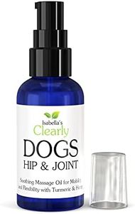 Isabella's Clearly HIP & JOINT Oil for DOGS with Flax Seed, Turmeric | Support Mobility, Flexibility, Ease Muscle Tension, Reduce Inflammation and Discomfort | Natural Pet Product Made in the USA