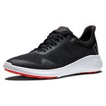 FootJoy Men's Flex Golf Shoe, Black/White/Red, 11.5