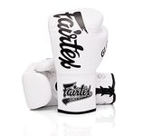 Fairtex Glory Kickboxing Gloves - Limited Edition (White BGLG1 - Laceup, 10 oz)