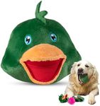 ZENAPOKI Dog Toys for Aggressive Chewers (3in1) - Squeaky Dog Toys Interactive - Dog Toys for Medium Dogs, Large & Small Breeds - Puppy Teething Chew Dog Toy - Juguetes Perros - Duck