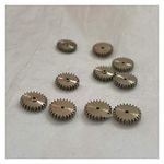 Industry 0.3M Gears 24T 0.8mm Metal Gear Diameter 7.7mm (Hole Diameter : 0.8mm, Number of Teeth : 24 Teeth)