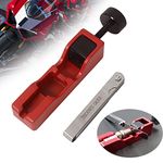 Oldbones Spark Plug Gap Tool With Feeler Gauge,Universal Spark Plug Gapper Adjuster Compatible with Most 10mm 12mm 14mm 16mm Spark Plugs,Spark Plug Gap Gauge with Feeler Gauges (Red）