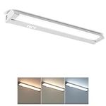 ANWIO 6W 3 Colors Rotatable Under Cupboard Kitchen Lights, Under Pluggable Cabinet Kitchen Lights,Under Counter Lights,Under Cupboard Switchable Mains Powered Lights,3000K/4000K/6500K,480LM(EUM-M2)