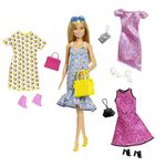 Barbie® Doll with Clothes and Accessories for 4 Complete Outfits, Gift for 3 to 8 Year Olds