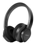 PHILIPS Audio TAA4216 On-Ear Sports Bluetooth Headphones with IP55 Dust/Water Protection, 35 Hours Play Time, Cooling & Washable Ear Cups, Quick Charge, 40 mm Drivers and Built-in Mic (Black)