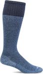 Sockwell Men's Bart Moderate Graduated Compression Sock, Denim - M/L