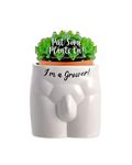 Boxer Gifts Grower Novelty Body Shaped Plant Pot | Funny Rude Home Décor Gift, Ceramic, White,Black, One Size