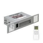 Smiths 2kW Electric Kitchen Plinth Heater SS2EW with Brushed Steel Effect Grille - Room size upto 29 cubic metres - 5 Years Parts & Labour Warranty