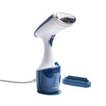 Morphy Richards Express Handheld Garment Steamer, Dual Steam Eco & Turbo, 35s Heat Up, No Ironing Board Needed, Kills Bacteria and Odours, Lint Brush & Creaser, 3m Cord, 1750W, White/Blue, 361000