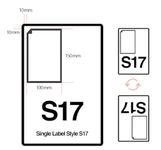 100x150mm S17 Integrated Labels Sticky A4 Address Sheet Ebay/Amazon Royal Mail (100)