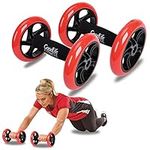 GoodLife Fitness Easy-Glide Pro AB Roller Wheels Shredder - Dual Wheels for Stability, Slip-Resistant AB Wheels for Home Gym, Great for Tightening Abs, Abdominal Fitness, Strengthening Core, Tone Upper Body, Suitable for all fitness levels (Set of 2 - ...