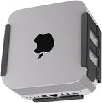IFCASE Heat Dissipation Design Anti-Scratch Inner Aluminum Under Desk, Wall, Vesa Mount for Mac Studio M4 M3 M2 M1 Max/Ultra (Black)