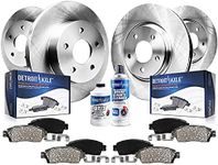 Detroit Axle - Brake Kit for 2006-2018 Toyota RAV4, 2010-2012 Lexus HS250h Replacement Front & Rear Disc Brake Rotors Ceramic Brakes Pads : 10.83" inch Front Rotor