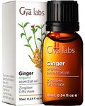 Gya Labs Organic Ginger Oil for Body Comfort - Natural Organic Ginger Essential Oil for Hair, Skin & Diffuser - (10ml)