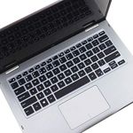 Keyboard Cover for 13.3" Dell Inspiron 13 5368 5370 5378 5379 7368 7372 7373 7375 7378 7380 7386/15.6" Inspiron 15 5568 5578 5579 5585 5591 7569 7570 7573 7579 7580 7586/14" Dell Insprion 14-Black