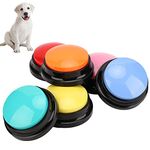 Dog Buttons Training Words, 6pcs Talking Dog Recordable Buttons Set for Communication, Dog Speech Training and Behavior Aids Buttons, Pet Training Buzzer for Cats Dogs, 30 Second Recordable Button