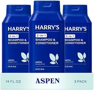 Harry's Men's 2 in 1 Shampoo and Conditioner for All Hair Types - Original Aspen Scent - (3 Pack) 14 fl oz - No Parabens or Sulfates