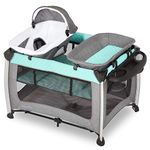 Dream On Me Princeton Deluxe Playard I Nap ââ‚¬ËœN pack I Play Yard I Infant Bassinet I Compact Fold I Removeable Changing Table I Removable Napper, Mint