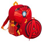 Marvel Kids Iron Man Backpack Avengers Detatchable Lunch Bag Water Bottle Holder Matching 2 Piece Set