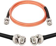 MOOKEERF BNC Male to BNC Male Coaxial Cable 50 ohm RG142 Coax Cable Ultra Low Loss BNC Jumper Cable for Antenna, RF Radio, Modem, Oscilloscope, Spectrum, Analyzer, Signal Generator (3FT)