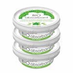 ATTITUDE Bio Absorbant Air Purifier with Activated Carbon Freshener, Odor Remover, Plant and Mineral-Based, Vegan, Mint, 227 grams (Pack of 3)