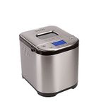 CULINARY CHEF Bread Maker Machine with Nonstick Bowl, Bread Hook, Measuring Cup & Spoon. 15-in-1, Gluten-Free Bread, Cake& Yogurt, 3 Crust Colour options and more. 3 Loaf Sizes. 2LB XL- Stainless Steel