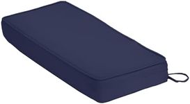 Outdoor Bench Cushion 59"x18"x3" Waterproof Patio Furniture Cushions, Garden Sofa Settee Couch Swing Pads with Hidden Zipper and Straps, Navy Blue