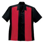 Port Authority - Two-Tone Retro Camp Shirt. S300 - Black/Red - XX-Large