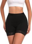 Lace Body Shaper Shorts Womens Tummy Control Shaperwear for Women Butt Lifting Shapewear Lace Shaping Boyshorts BL-SW07-2XL Black