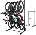 Yes4All Freestanding Bike Storage Rack, 300 Lbs 5 Levels Sturdy Steel Vertical Bike Rack, Bike Racks for Home and Garage Organizer, Indoor/Outdoor Bike Storage Rack