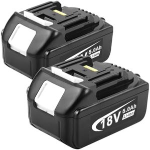 2Pack BL1850 18V 5.0Ah Replacement Battery Compatible with Makita BL1815, BL1830, BL1835, BL1840, BL1860, LXT400, 194204-5, 194205-3, 194230-4, 194309-1