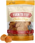 Farm To Pet Dog Training Treats - Chicken Chips, Single Ingredient, Lean, All Natural, Healthy Dog Treats for Small, Medium, Large Dog Breeds, & Puppies, Made in USA