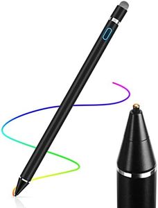 AICase Stylet Capacitif, 2 en 1 Stylus Stylet Stylo écran Tactile 1.45mm Haute Précision Stylus Capacitif Universel,Compatible avec Les Smartphones,tablettes,Apple iPhone/iPad,Noir