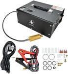 TUXING Portable PCP Air Compressor, 4500Psi/30Mpa, Auto Stop,Oil-Free,Built-in Converter Powered by Car 12V DC or Home 110V AC,Paintball Tank Compressor with Extra Moisture-Oil Separator