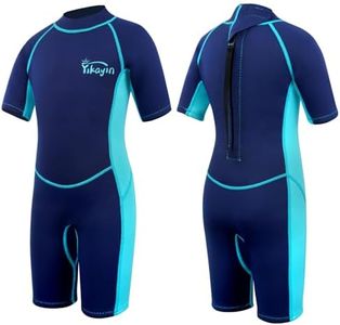 Yikayin Kids Wetsuit for Boys Girls – 2.5mm Neoprene Thermal Youth Wet Suit for Swimming, Diving, Surfing, Snorkeling
