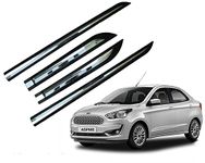 Auto E-Shopping Half Chrome Car Door Side Beading Moulding Compatible for Aspire Set of 4 Pieces